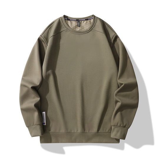 Herren Oversize-Sweatshirt aus technischem Jersey mit Rundhals und thermoregulierendem Futter Nord Taschen