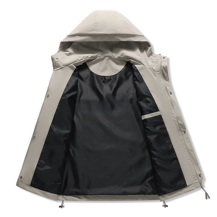 Damen technische Outdoor-Jacke mit verstellbarem Kapuzendesign und praktischen Taschen