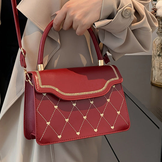 Damen elegante Umhängetasche mit stilvollem Steppmuster Nord Taschen