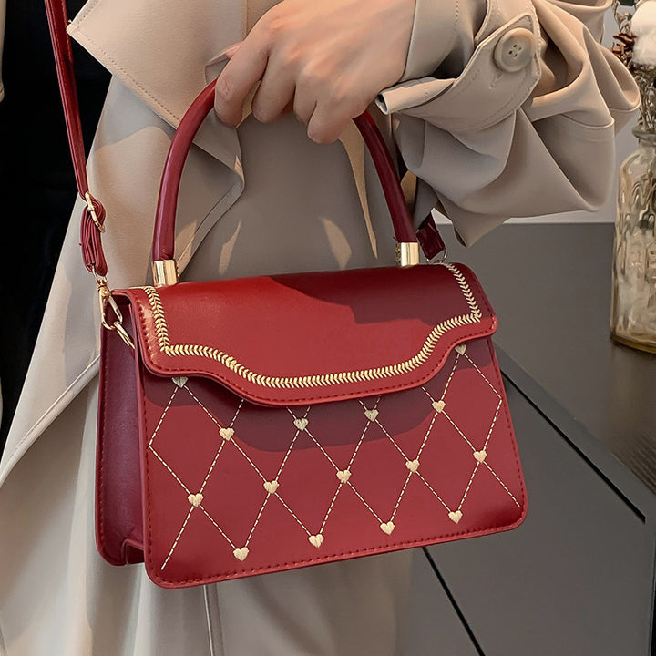 Damen elegante Umhängetasche mit stilvollem Steppmuster Nord Taschen