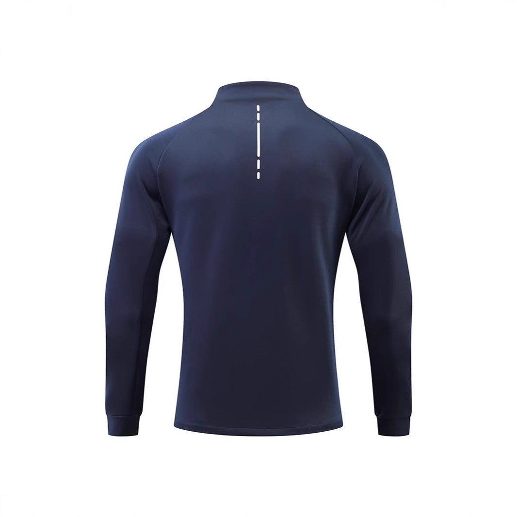 Herren Lauf-Trainingsjacke mit windabweisendem Stretch, Slim-Fit und Reißverschlusstaschen Nord Taschen