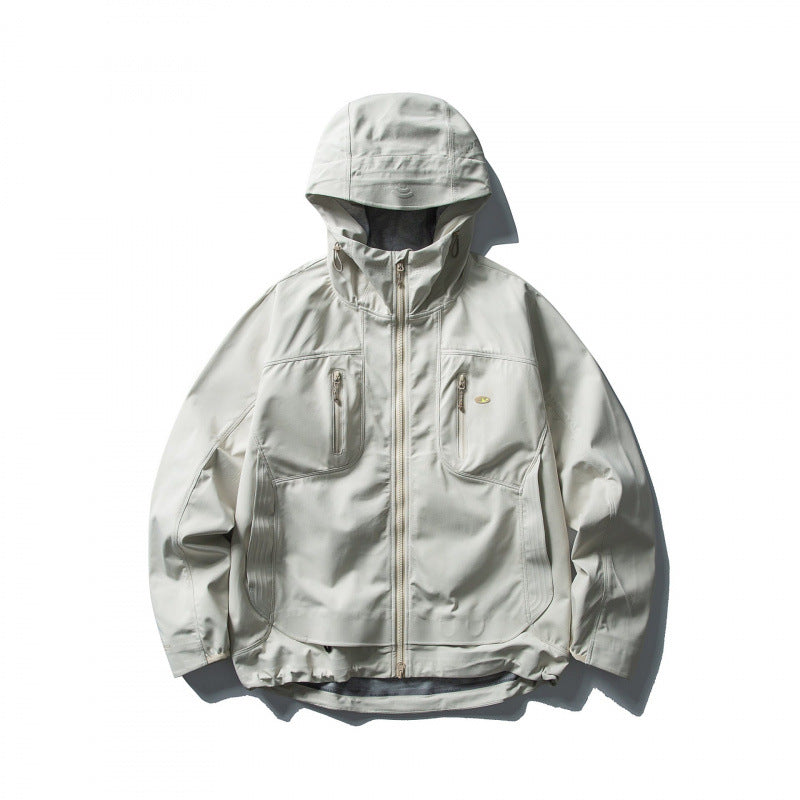 Unisex Leichte Softshell-Outdoorjacke mit verstellbarer Kapuze, wasserabweisender Membran und ergonomischen Brusttaschen Nord Taschen