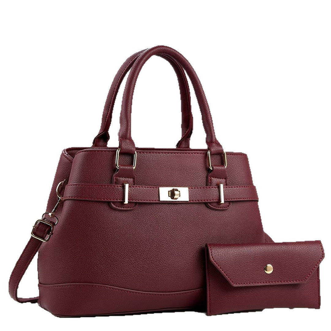 Damen stilvolle Handtasche mit abnehmbarem Portemonnaie Nord Taschen