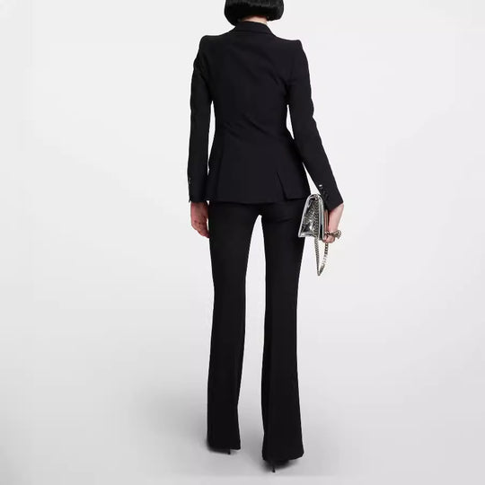 Damen Maßgeschneiderter Einreihiger Blazer mit skulpturierter Schulter und tailliertem Cut Nord Taschen