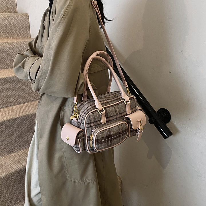 Damenhandtasche mit modischem Karomuster Nord Taschen