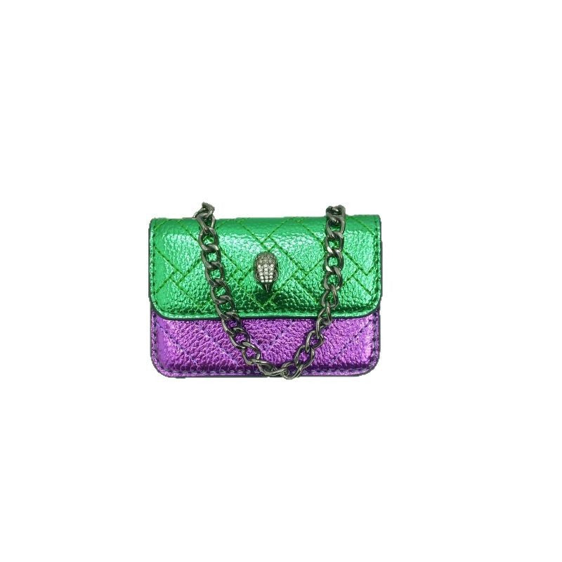 Damen Mini-Handschuhtasche mit geflochtenem Kettenriemen Nord Taschen