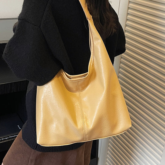 Damen lässige Schultertasche aus veganem Leder Nord Taschen