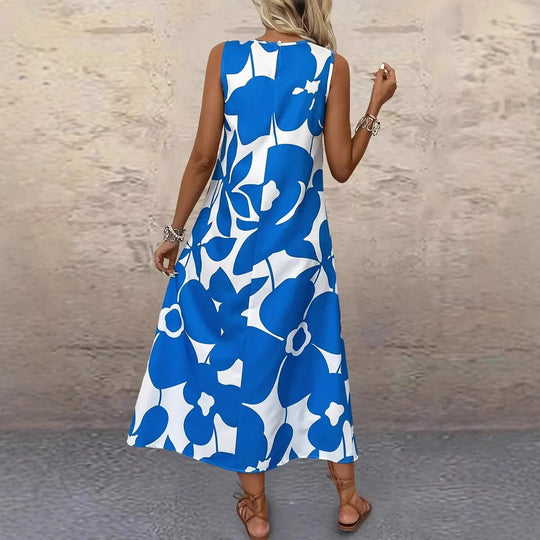 Damen Maxikleid mit floralem Muster