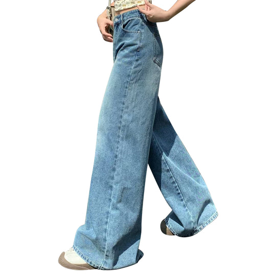 Damen Extraweite High-Waist Palazzo-Jeans aus Denim Nord Taschen