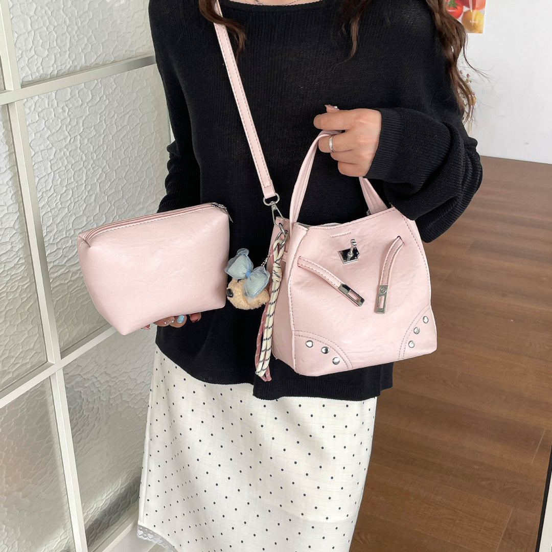 Damen modische Beuteltasche mit abnehmbarem Kosmetiktäschchen Nord Taschen