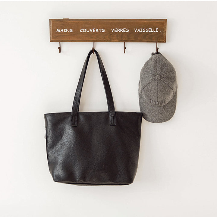Damen elegante Shopper-Tasche mit strukturiertem Kunstleder Nord Taschen