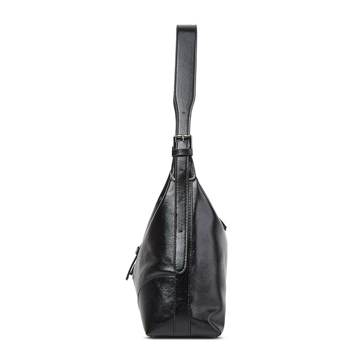 Damen Hobo-Tasche mit dekorativem Schnallenakzent und hochwertiger Kunstlederverarbeitung Nord Taschen