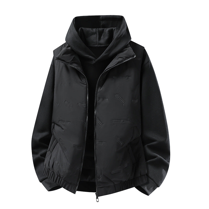 Herren Steppweste im urbanen Layering-Look mit Reißverschluss, elastischem Saum & Eingrifftaschen Nord Taschen