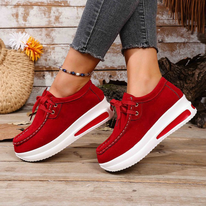 Damen nan Keil-Sneaker im Mokassin-Stil mit dämpfender Luftkissen-Plateausohle Nord Taschen