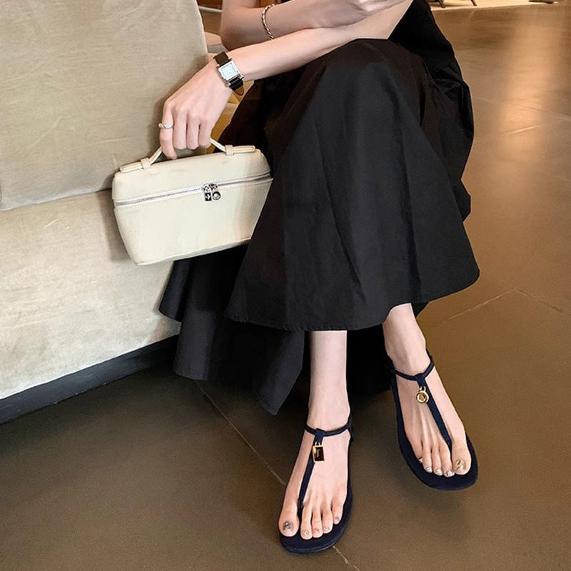Damen Lederige Sandalen