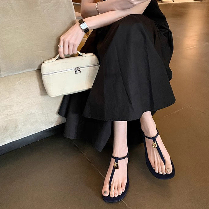 Damen Lederige Sandalen