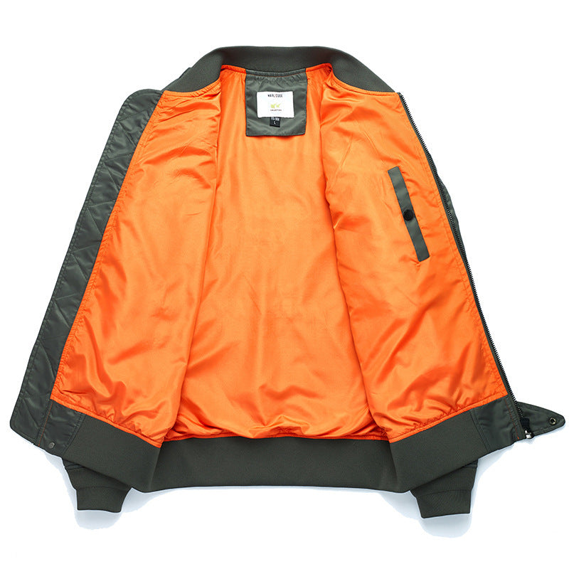 Herren Bomberjacke Pilotenblouson mit gestickten Fliegerapplikationen und windabweisendem Nylon Nord Taschen