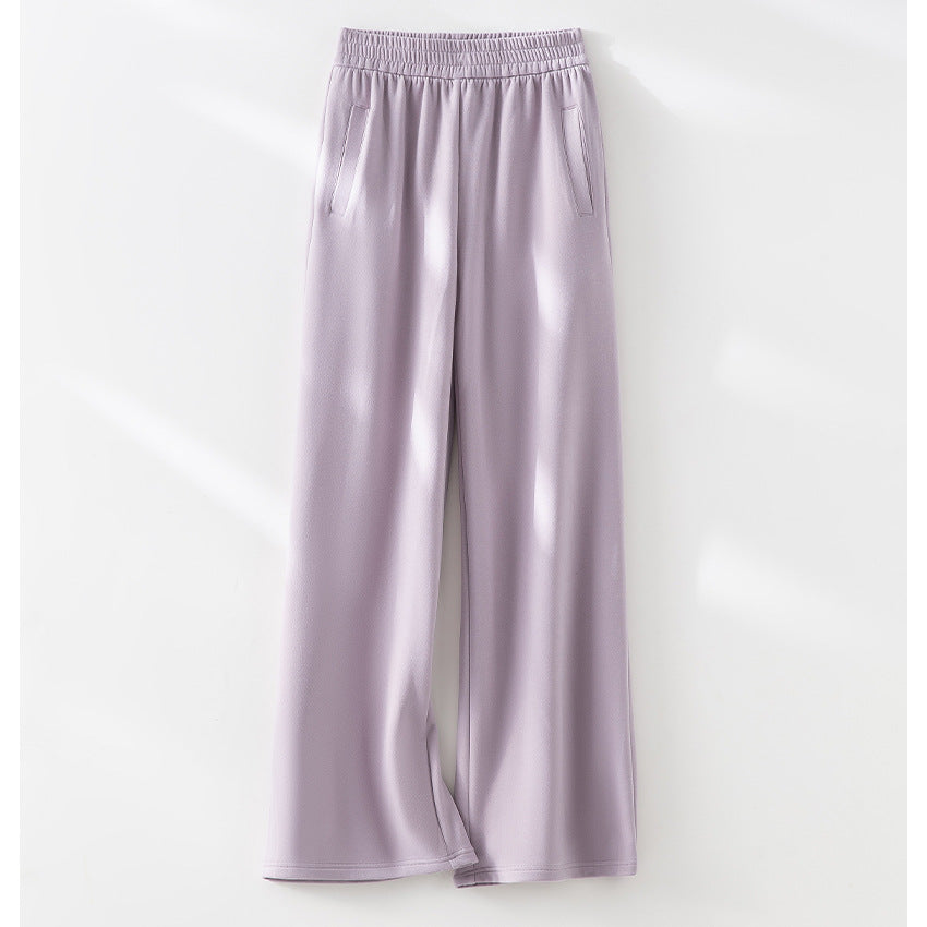 Damen weite Lounge-Hose mit elastischem Bund und Eingrifftaschen Nord Taschen
