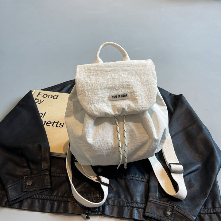Damen Mini-Rucksack mit praktischem Kordelzug und weichem Baumwollmaterial Nord Taschen