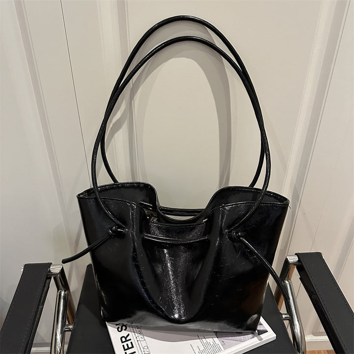 Damen elegante Umhängetasche mit Kordelzug Nord Taschen