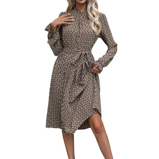 Damen Elegantes Wickelkleid mit floralen Mustern Nord Taschen