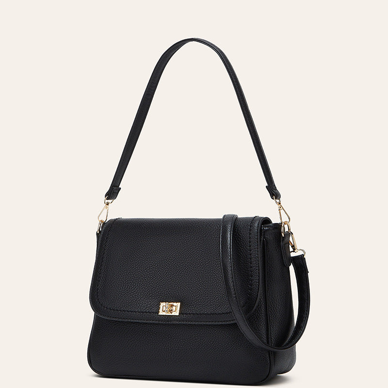 Damen Umhängetasche aus hochwertigem Kunstleder mit eleganter Klappenfront Nord Taschen