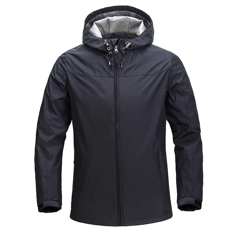 Unisex Leichte packbare Regen- und Windjacke mit verstellbarer Kapuze und atmungsaktivem Futter Nord Taschen