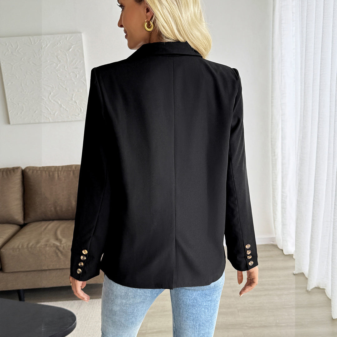Damen Eleganter Blazer mit Knopfdetails und ausgefallenem Schnitt Nord Taschen