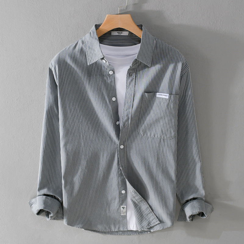 Herren Feines Cordhemd im Overshirt‑Stil mit Brusttasche, Relaxed Fit und feiner Wellenstruktur Nord Taschen