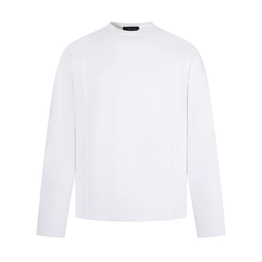 Herren Langarmshirt mit Rundhalsausschnitt aus meliertem Baumwollmix Nord Taschen
