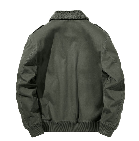 Herren Multifunktions-Pilotenjacke mit Sherpa-Futter, gesteppter Innenlage und aufgesetzten Pattentaschen Nord Taschen