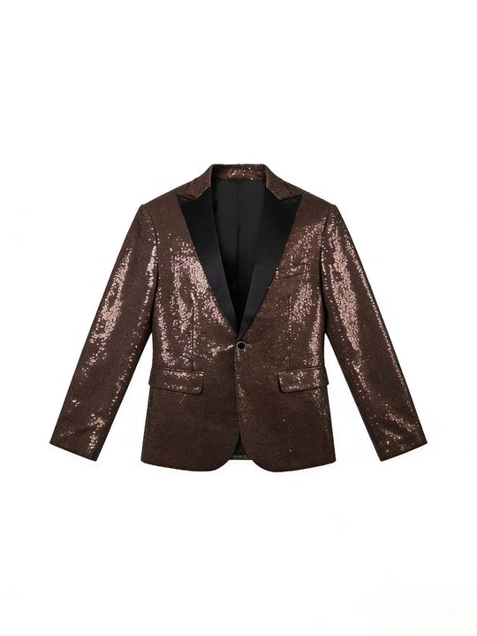Glamouröser Pailletten Blazer Herren
