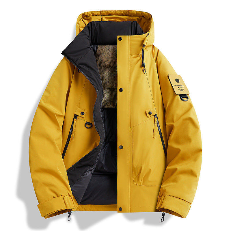 Herren Technischer Urbanparka mit Thermoisolierung und multifunktionalen Taschen Nord Taschen