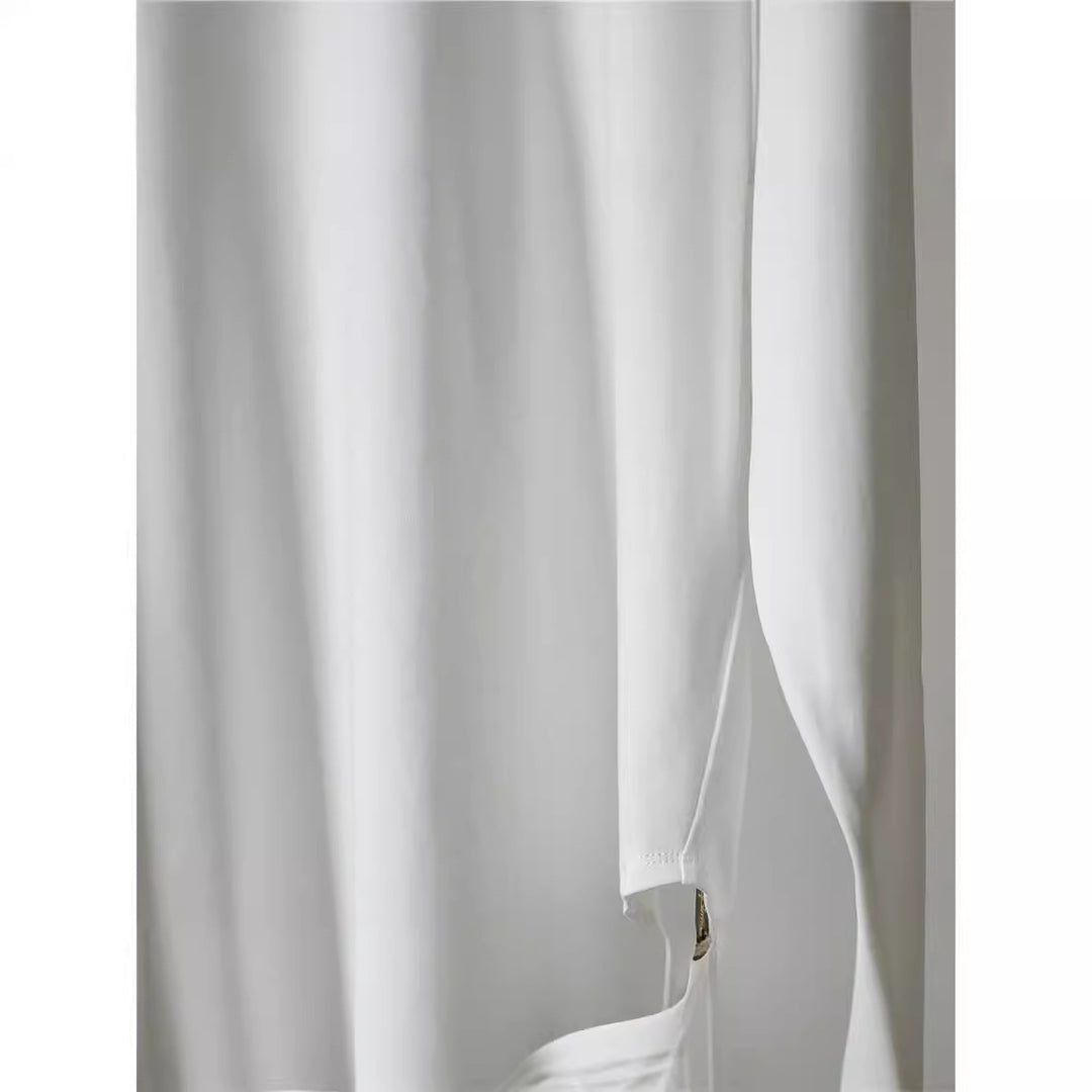 Damen Bequeme Langarm-T-Shirt Nord Taschen