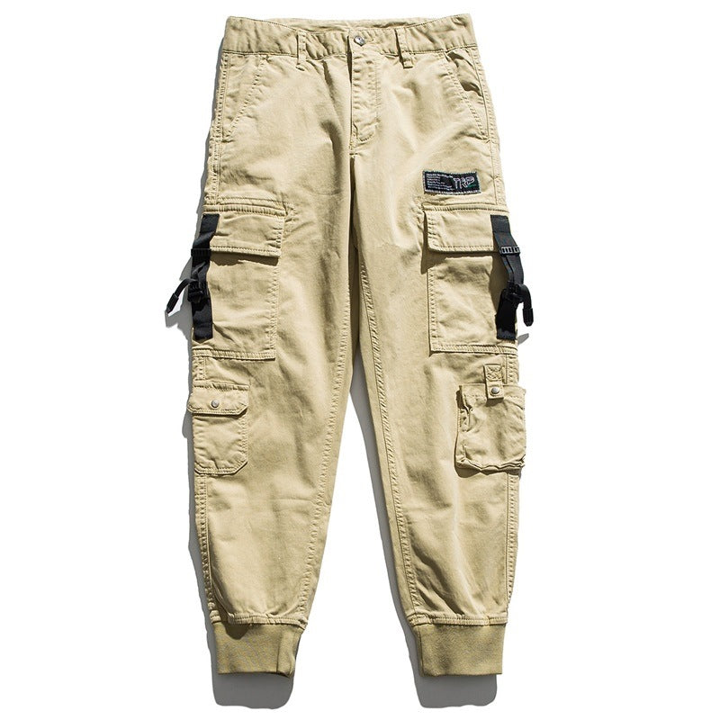 Herren Cargo-Jogginghose mit Multifunktions‑Taschen, verstellbaren Riemen & gerippten Bündchen Nord Taschen