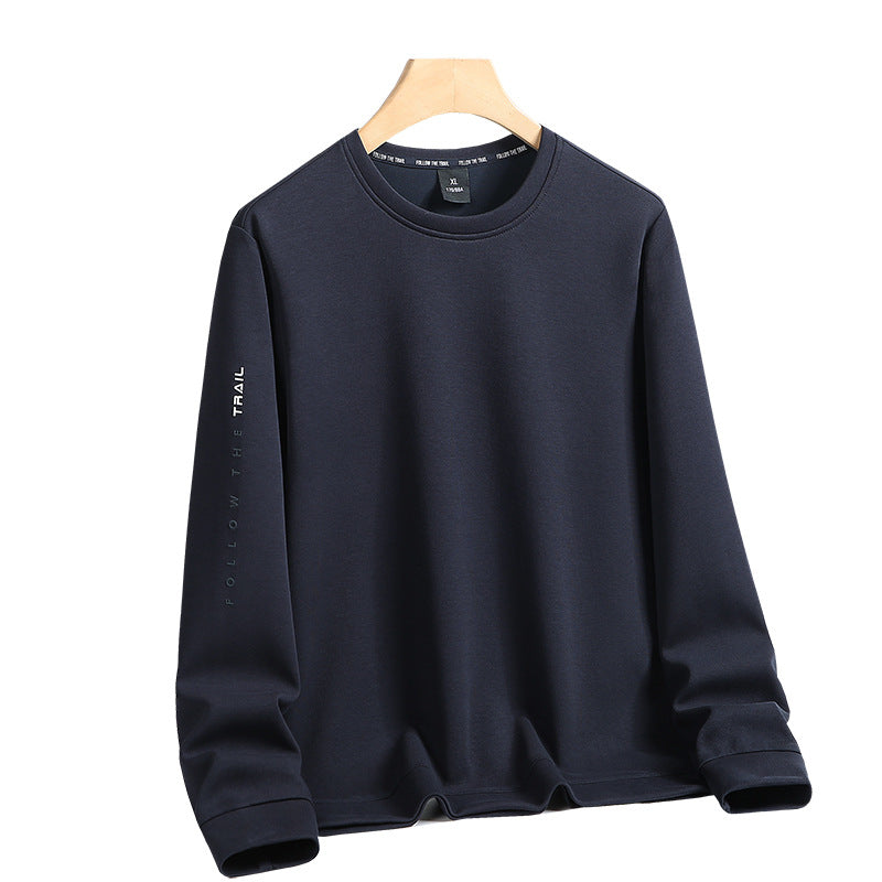 Herren Rundhals-Sweatshirt mit angerauter Innenseite und schmalem Saum Nord Taschen