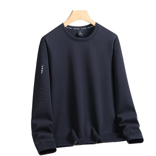 Herren Rundhals-Sweatshirt mit angerauter Innenseite und schmalem Saum Nord Taschen