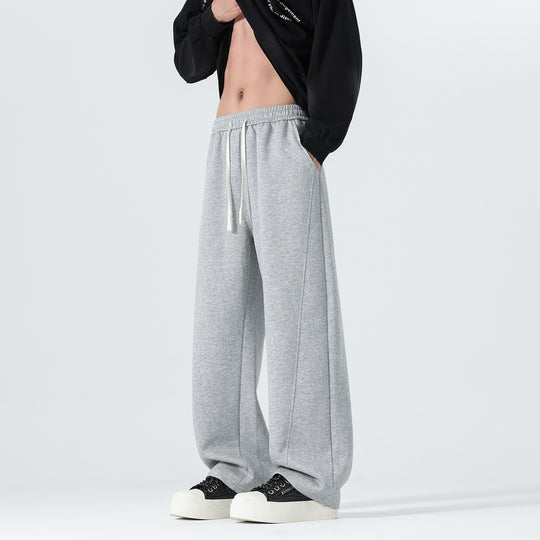 Herren Extraweite Sweatpants im Palazzo‑Look mit Tunnelzugbund und Seitentaschen Nord Taschen