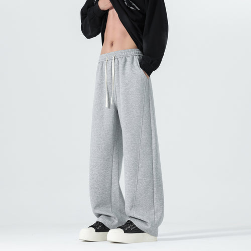 Herren Extraweite Sweatpants im Palazzo‑Look mit Tunnelzugbund und Seitentaschen Nord Taschen