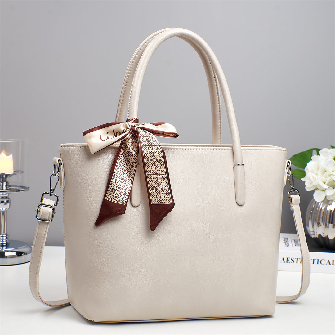 Damen elegante Shoulder-Bag mit verspieltem Schleifenakzent Nord Taschen