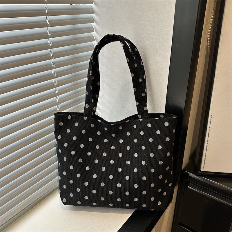 Damen Tragetasche mit verspieltem Punkte-Design Nord Taschen