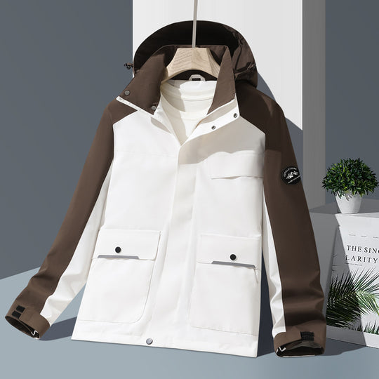 Damen Technische Regenjacke Nord Taschen