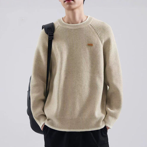 Herren Gemütlicher Strickpullover Nord Taschen