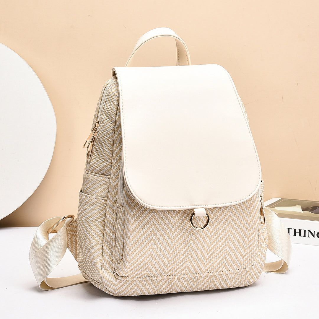 Damen trendige Rucksacktasche mit eleganter Klappenoptik Nord Taschen