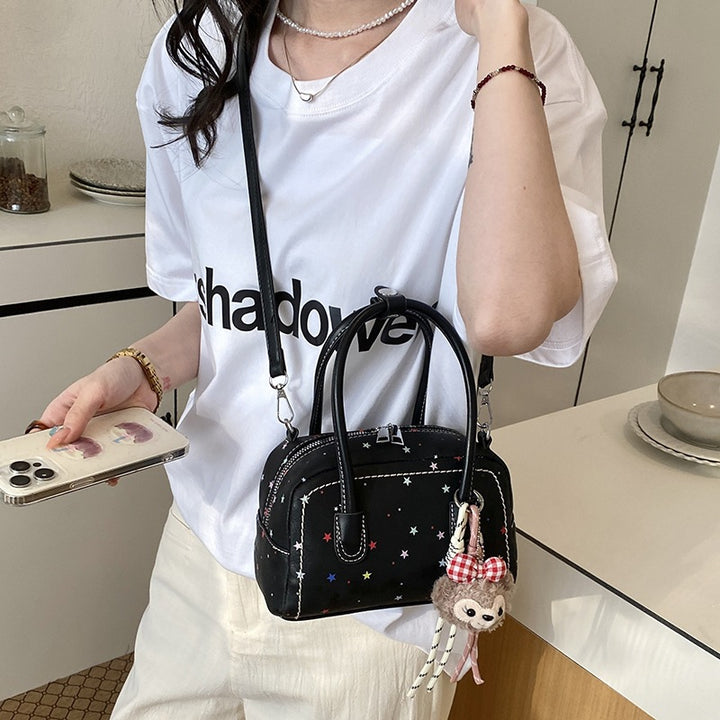 Damen Mini-Handtasche mit buntem Sternenmotiv Nord Taschen