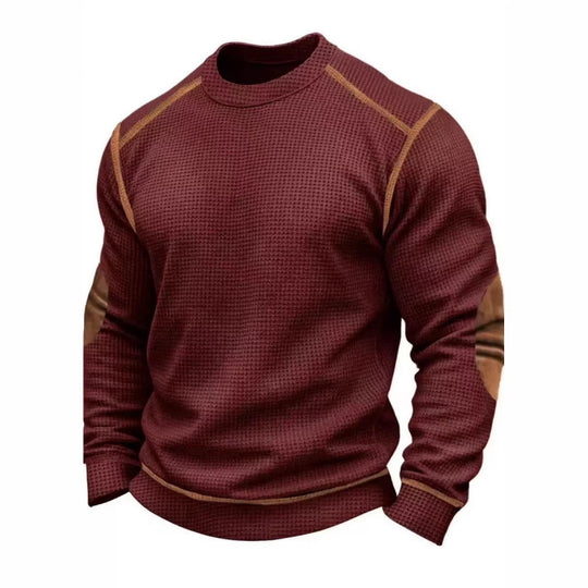 Herren Modischer Langarmpullover mit strukturiertem Design Nord Taschen