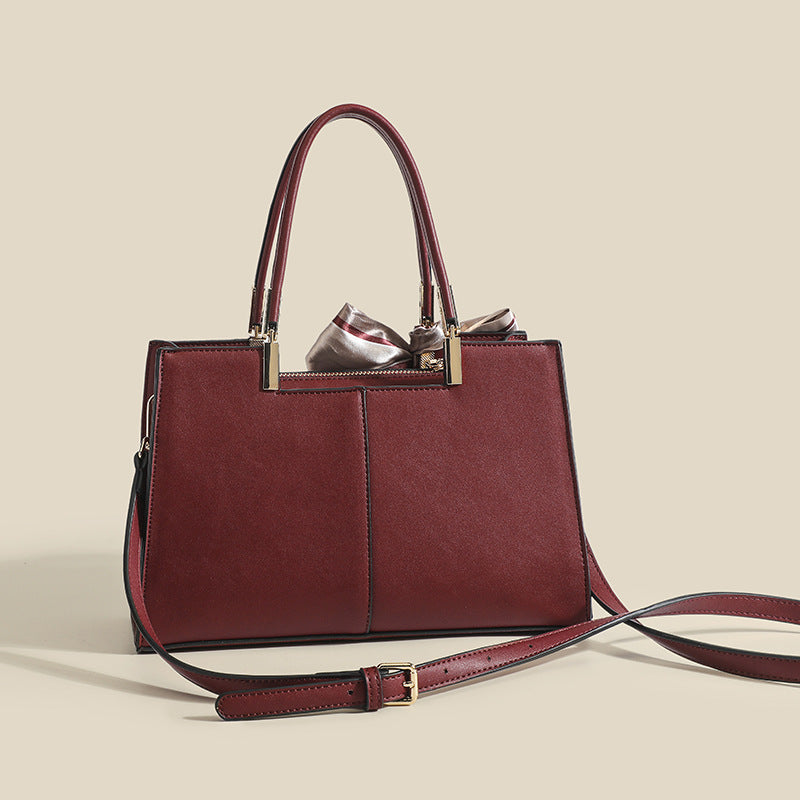 Damen Handtasche mit abnehmbarem Schleifenakzent Nord Taschen