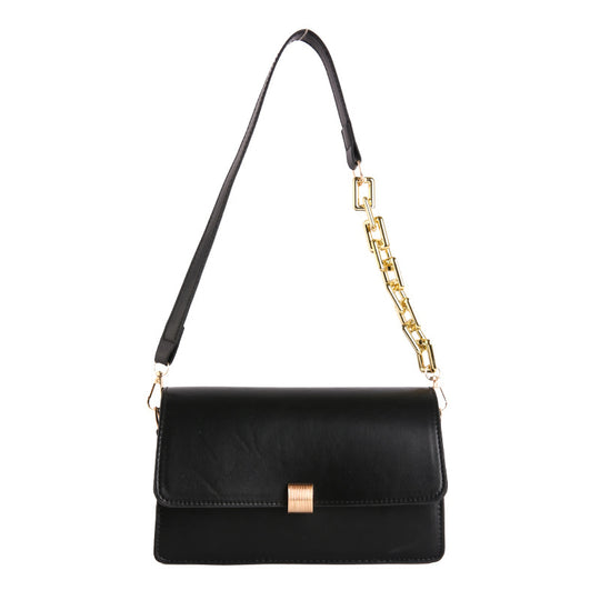 Damen Clutch aus hochwertigem Kunstleder mit dekorativem Kettenriemen Nord Taschen