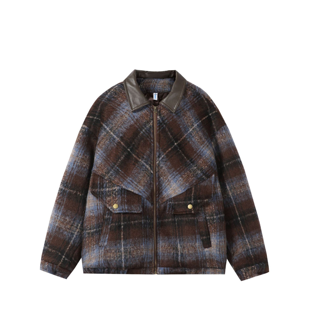 Unisex Boxy-Kurzblouson im Overshirt-Stil mit Kunstlederkragen und aufgesetzten Pattentaschen Nord Taschen