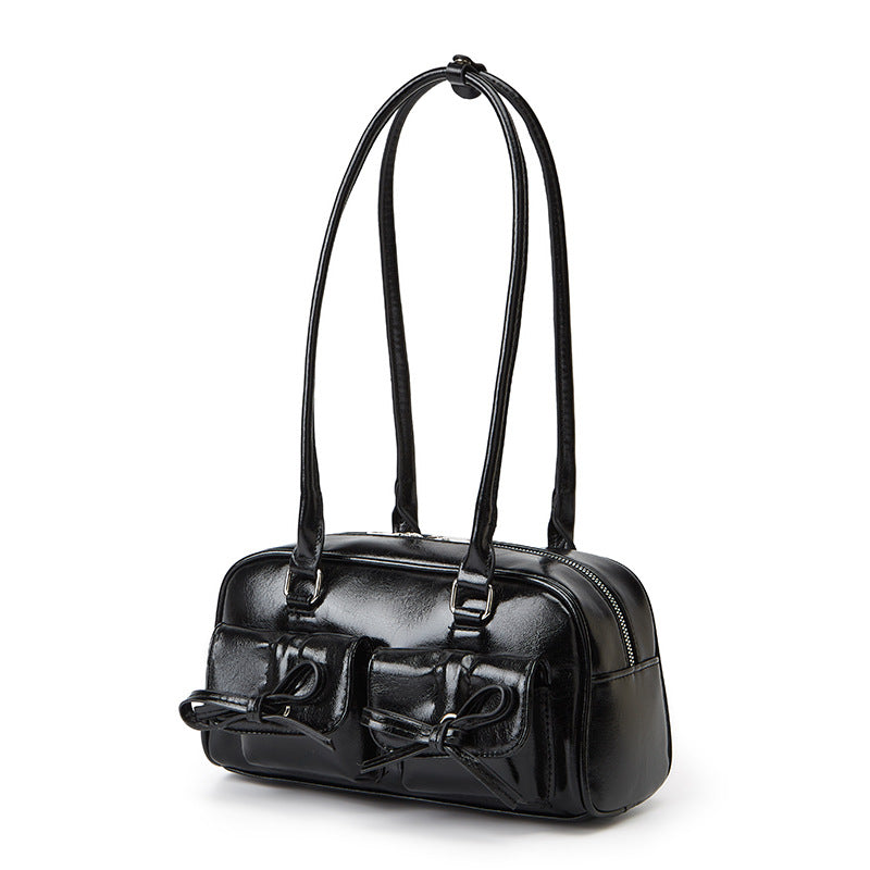Damen Handtasche mit stilvollen Schleifen-Details und praktischen Seitentaschen Nord Taschen